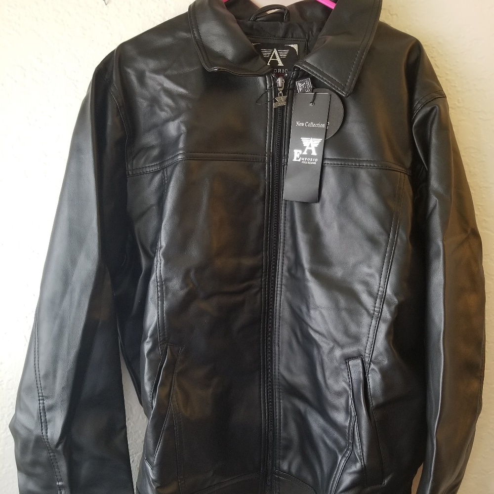 New W/Tags Black Jacket Emporios Armani Size XXL